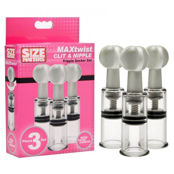 Size Matters Max Twist Clit & Nipple Tripple Sucker Set